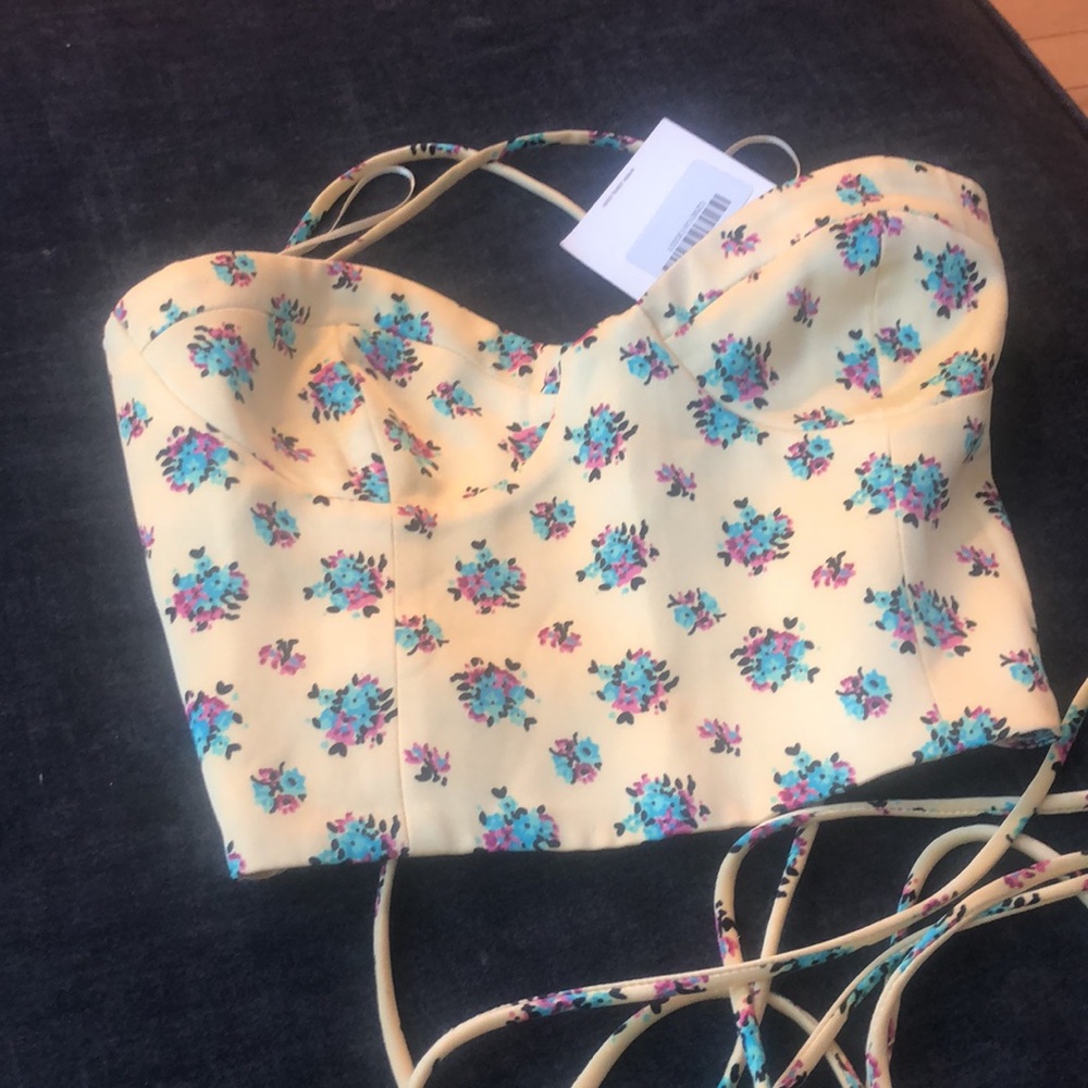 Zara NWT satin crop Top - Picture 8 of 9